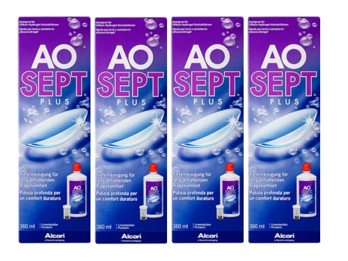 Aosept Plus Vorratspack 4 x 360ml inkl. 4 Behälter Aosept Plus Vorratspack 4 x 360ml inkl. 4 Behälter